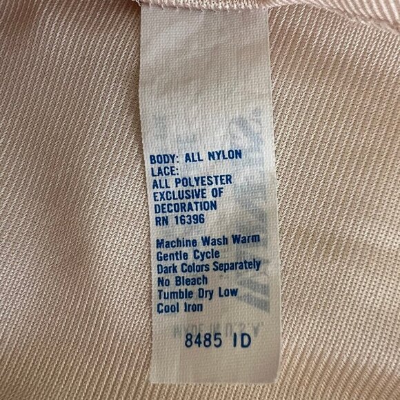 Warner's Vintage Pale Pink Camisole Lace Trim Tank Top - Picture 6 of 6